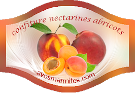 Étiquettes pour confiture de nectarines